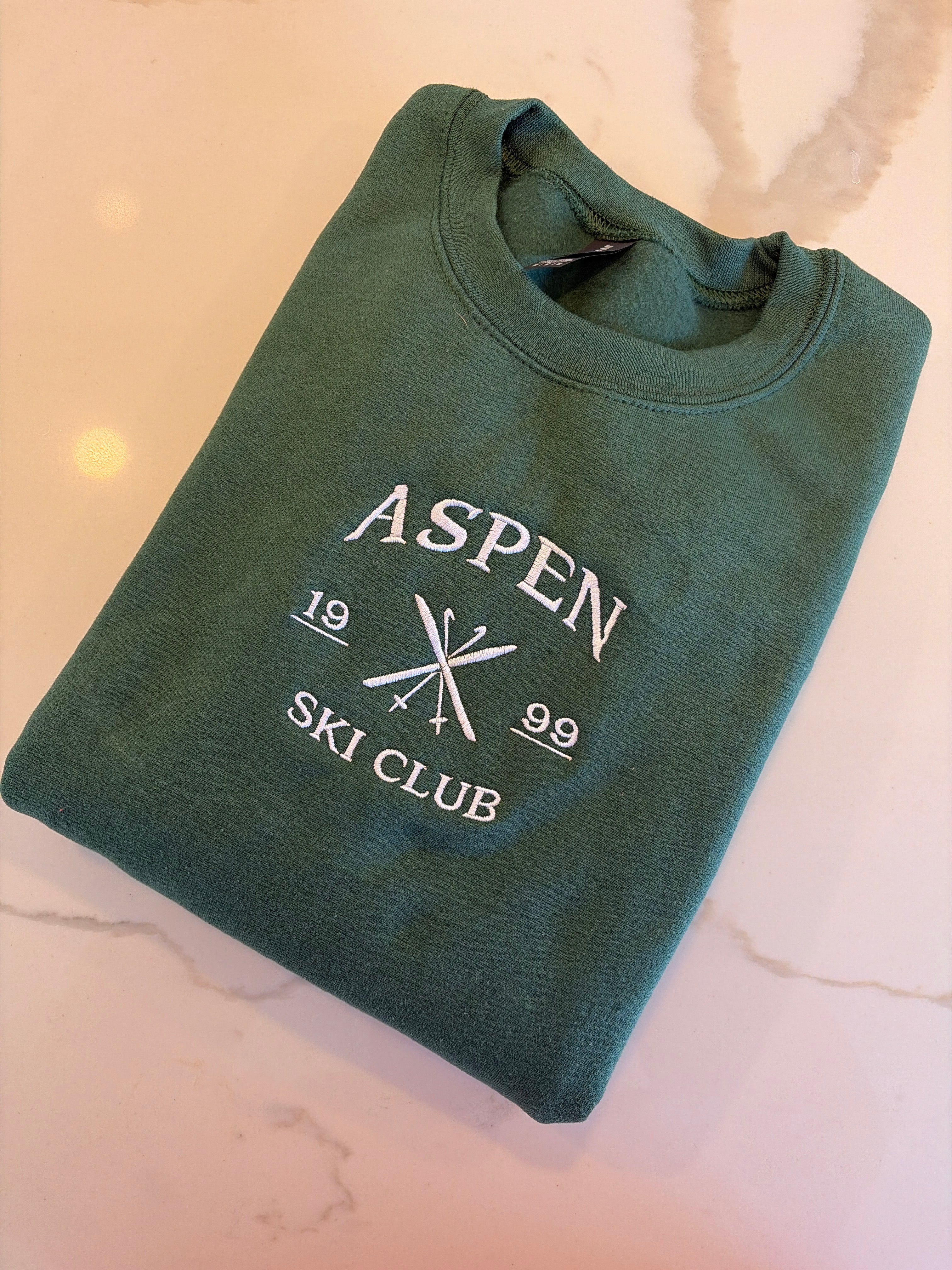 Aspen Embroidered Crewneck