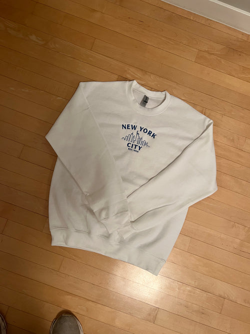 New York Embroidered Crewneck