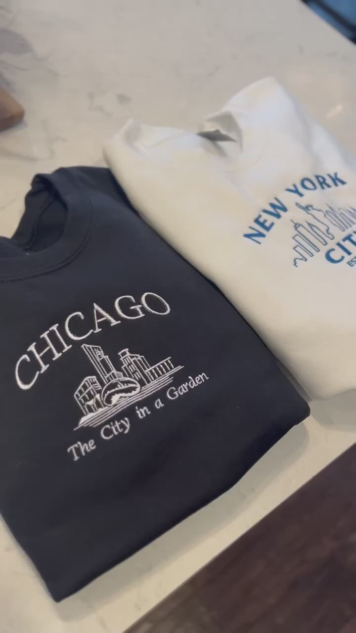 Chicago Embroidered Crewneck
